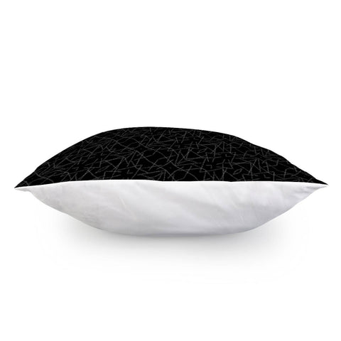 Image of Pattern Abstrait Formes Blanc/Noir Pillow Cover