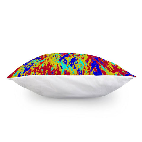 Image of Multicolored Vibrant Abstract Textre Print Pillow Cover