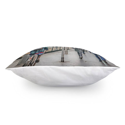 Image of Urban Street Historic Center Of Milan, Italy Pillow Cover