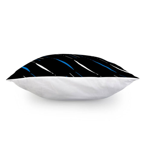 Image of Blue, Black & White #3 Pillow Cover