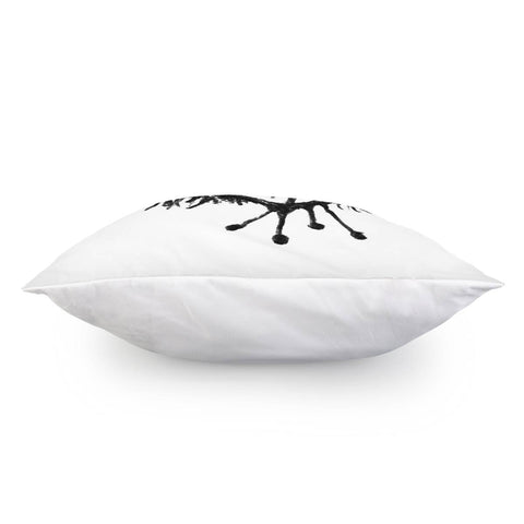 Image of Infected Heart Black And White Drawing Pillow Cover