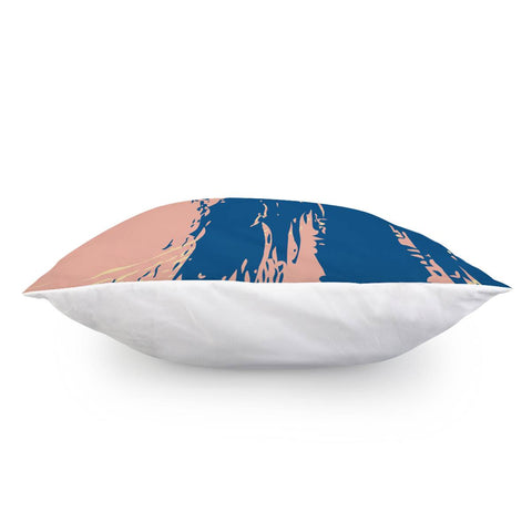 Image of Coral Pink, Classic Blue & Sunlight Pillow Cover