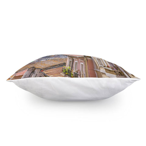 Image of Quito Historic Center-Aerial View, Ecuador Pillow Cover