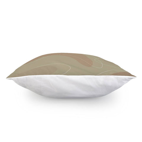 Image of Style Brown Color And White Lines Pillow Cover