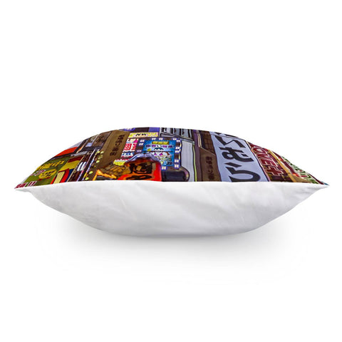 Image of Shinjuku District Urban Night Scene, Tokyo Japan Pillow Cover