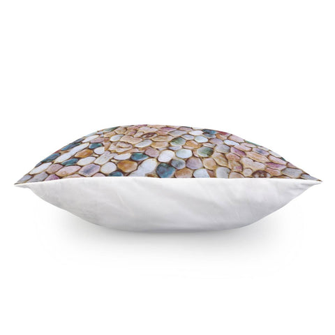 Image of Rounded Stones Print Motif Pillow Cover