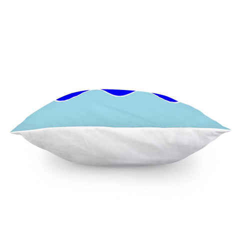 Image of Blue Water Waves Pillow Cover