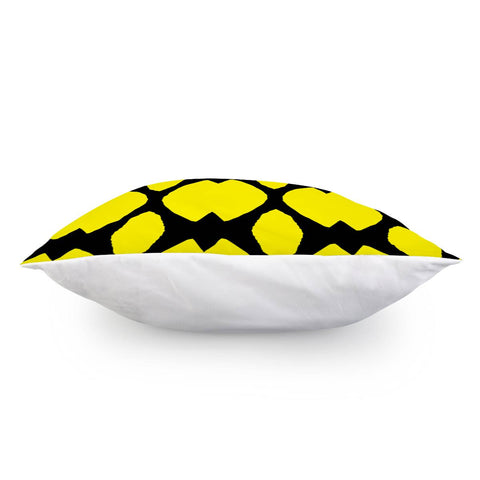 Image of Yellow And Black Pattern Pillow Cover