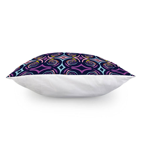 Image of Blue Colorful Swirls Pattern Pillow Cover