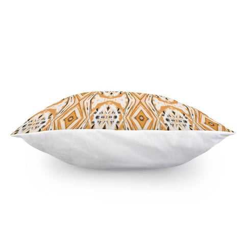 Image of Brown And White Tribal Print Pillow Cover