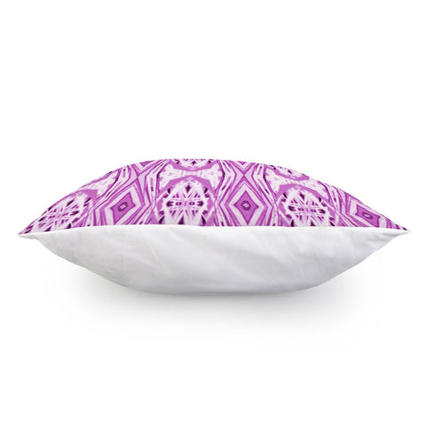 Image of Purple And White Tribal Pattern Pillow Cover