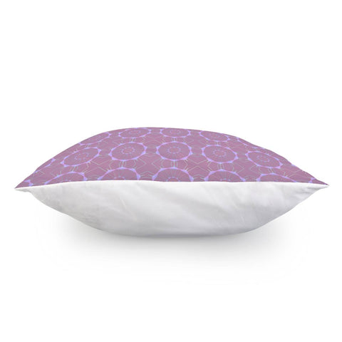 Image of Round Stitch Purple Pattern Pillow Cover