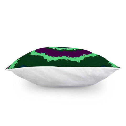 Image of Purple And Green Pattern Pillow Cover