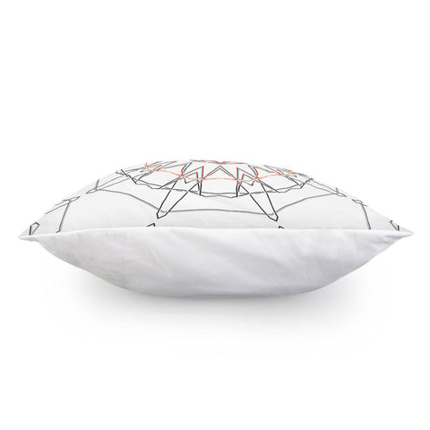 Image of Wire On White Pattern Pillow Cover