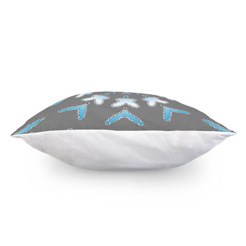 Image of Blue And Gray Pattern Pillow Cover