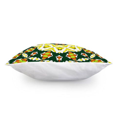 Image of Colorful Yellow Circular Design Pillow Cover