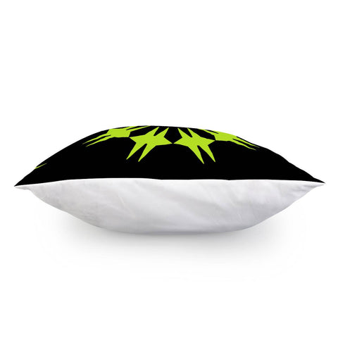 Image of Bright Green And Black Pattern Pillow Cover