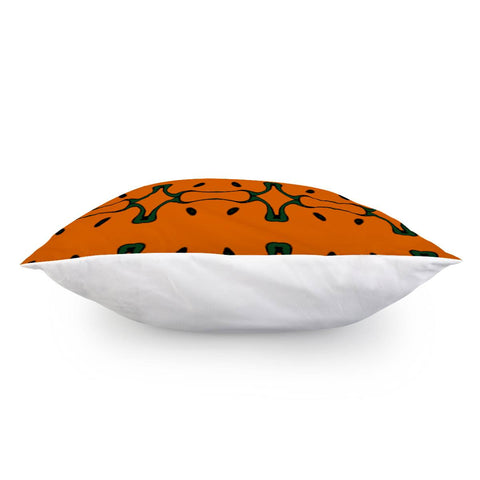Image of Green And Orange Design Pillow Cover