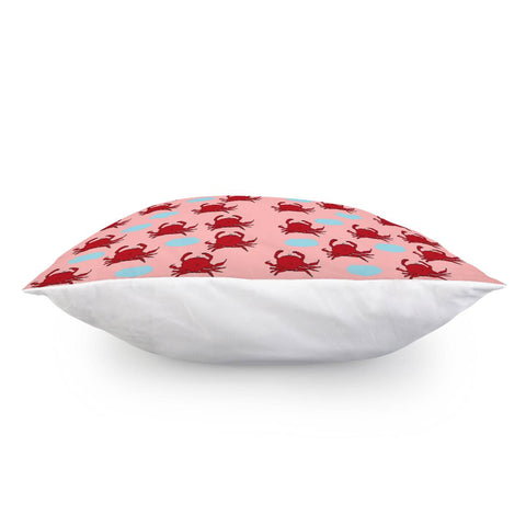 Image of Red Crabs And Water Pond Pillow Cover