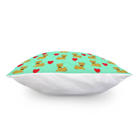 Image of Cats And Hearts Pillow Cover