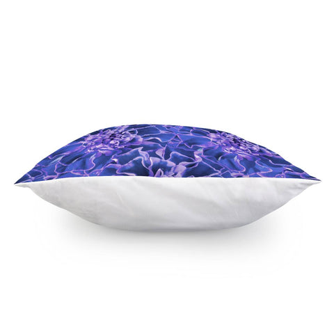 Image of Vibrant Blue Flowers Pattern Motif Pillow Cover