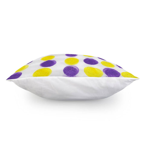 Image of Yellow & Purple Dots Pillow Cover