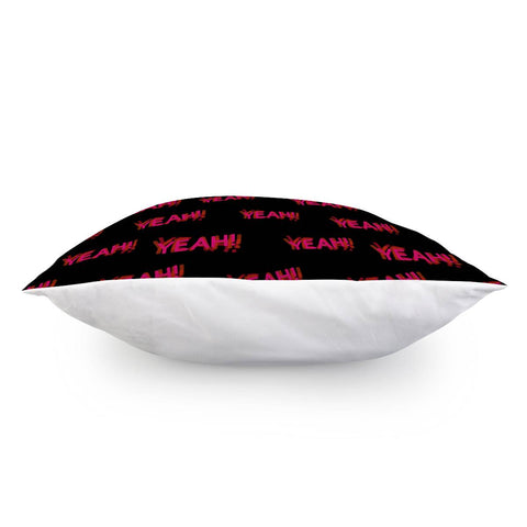 Image of Yeah Typography Design Print Pillow Cover