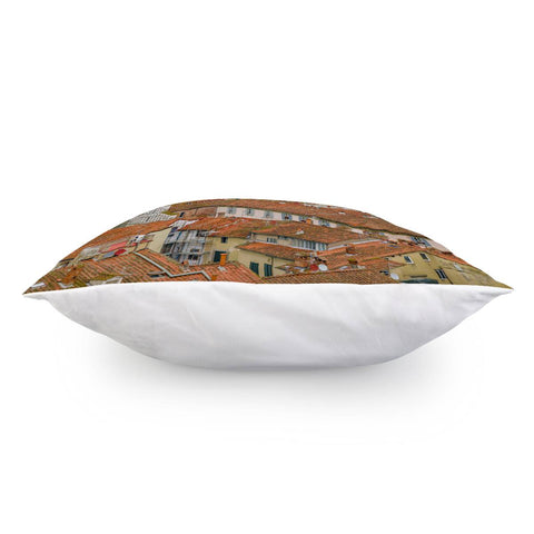 Image of Aerial View Historic Center Of Lucca, Italy Pillow Cover