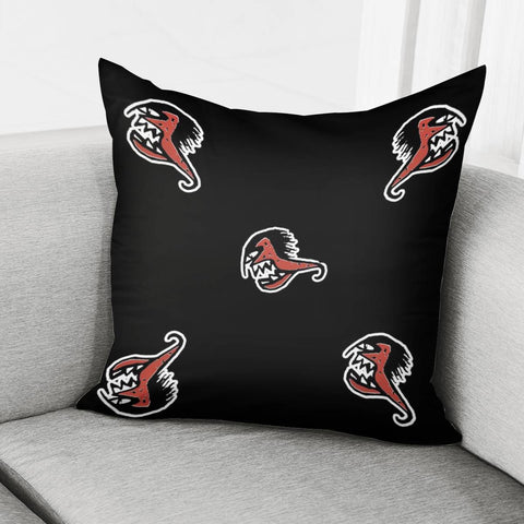 Image of Ugly Monster Fish Drawing Pillow Cover