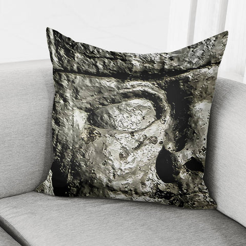 Image of Mexican Pre Hispanic Head Sculpture Poster Pillow Cover