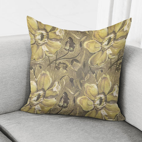 Image of Retro Stlye Floral Decorative Print Pattern Pillow Cover