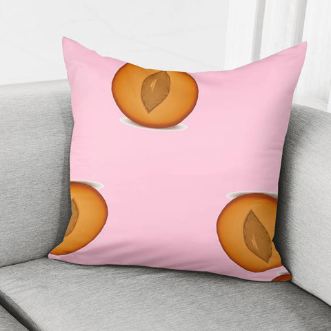 Image of Peaches Pink Pattern Pillow Cover