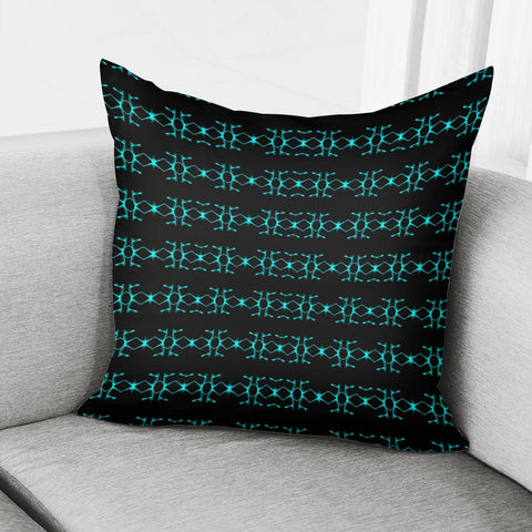 Image of Neon Stripes Ethnic Geometric Pattern Pillow Cover