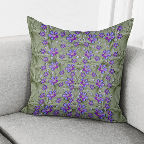 Image of Flowers Everywhere And Anywhere In A Collage Pillow Cover