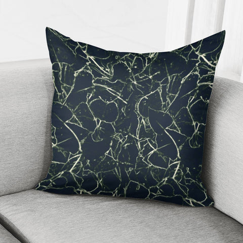 Image of Neon Silhouette Leaves Print Pattern Pillow Cover