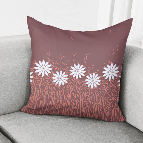 Image of Rose Brown & Terra Cotta Pillow Cover