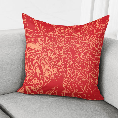 Image of Flame Scarlet & Cantaloupe Pillow Cover