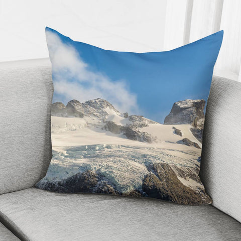 Image of Snowy Andes Mountains, Patagonia - Argentina Pillow Cover