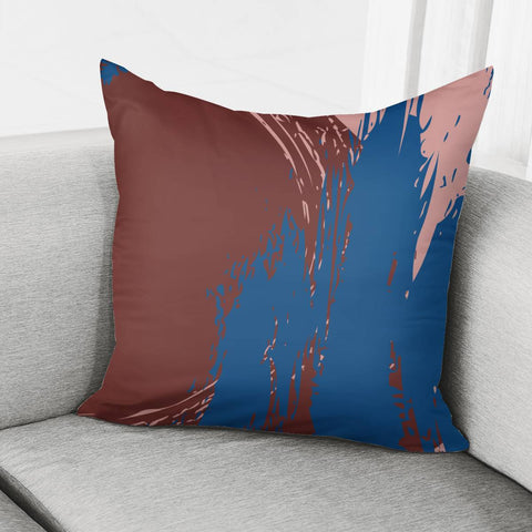 Image of Fired Brick, Classic Blue & Rose Tan Pillow Cover