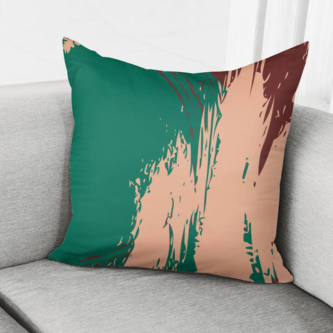 Image of Ultramarine Green, Peach Nougat & Fired Brick Pillow Cover