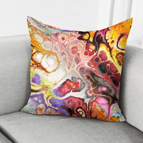 Image of Colorful Marble Design Pillow Cover