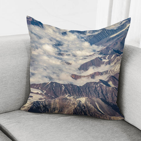 Image of Andes Mountains Aerial View, Chile Pillow Cover