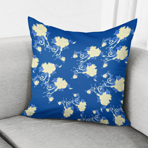 Image of Blue Pillow Cover