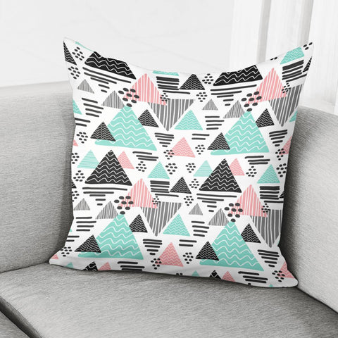 Image of Trendy Triangle Pattern Pillow Cover