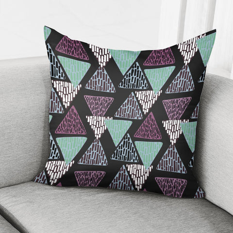 Image of Trendy Triangle Pattern Pillow Cover