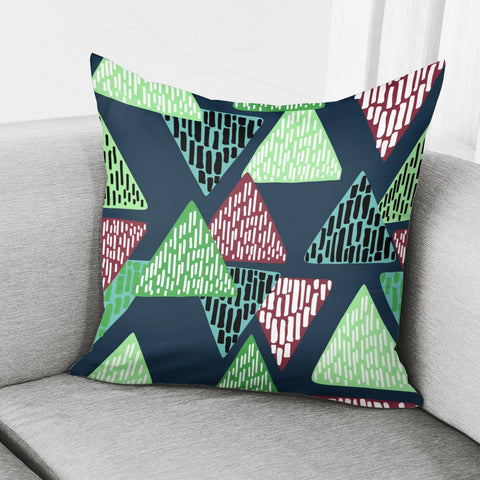 Image of Trendy Triangle Pattern Pillow Cover