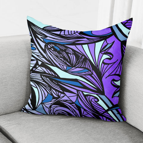 Image of Blue Pillow Cover