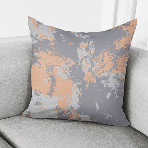 Image of Peach Nougat, Sleet & Oyster Mushroom Pillow Cover