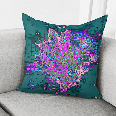 Image of Abstract Bumpy Glass Multicolored Pattern 2 Pillow Cover