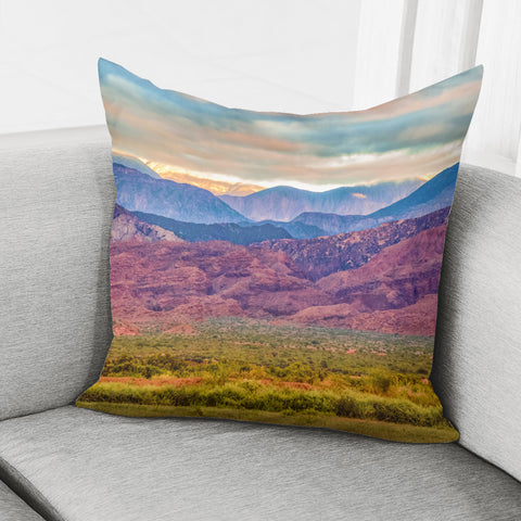 Image of Colorful Andean Landscape, La Rioja, Argentina Pillow Cover